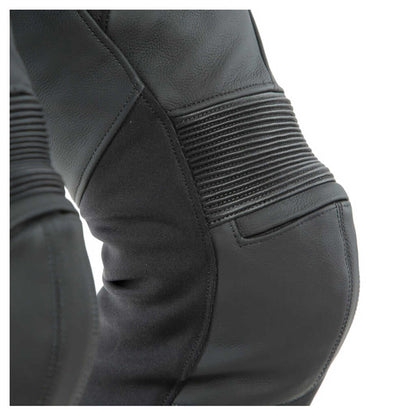 Dainese Pony 3 Leather Pants - BLACK-MATT