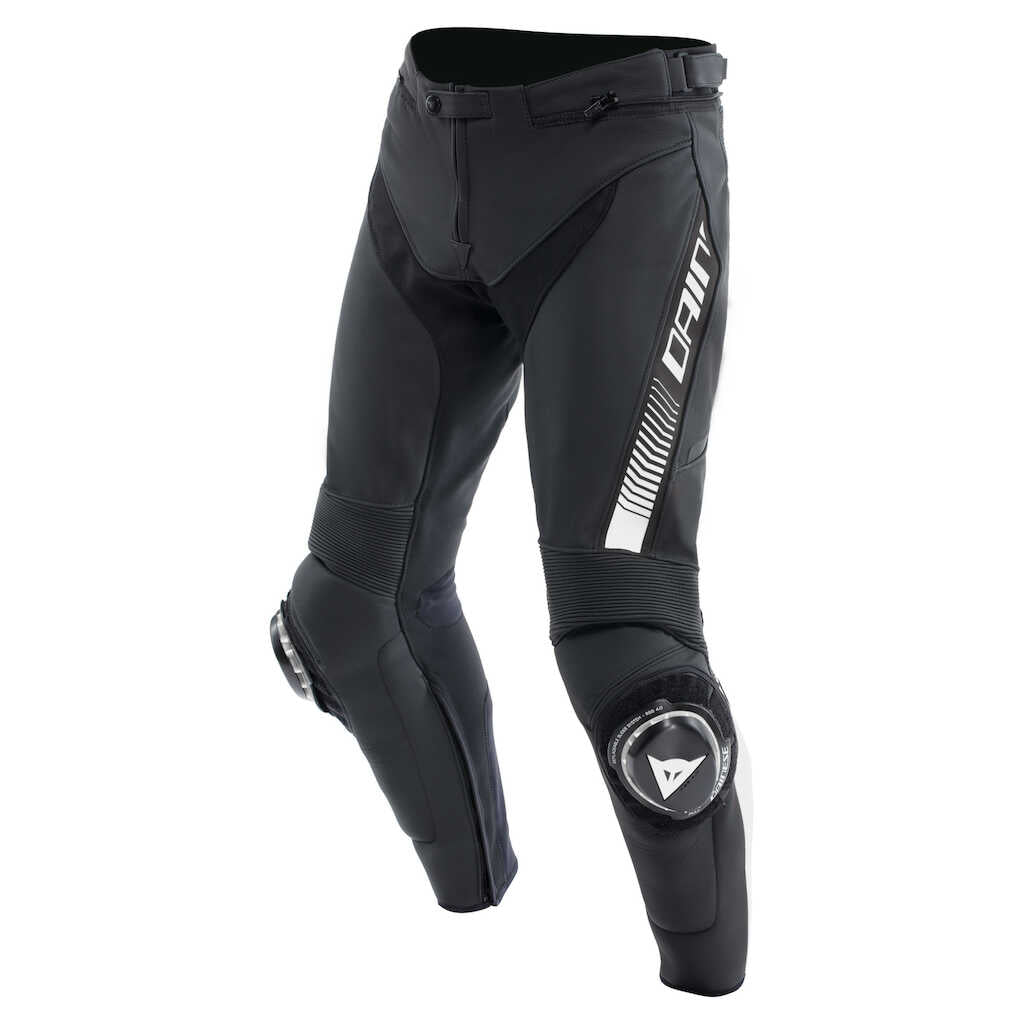 Dainese Super Speed Leather Pants - BLACK/WHITE