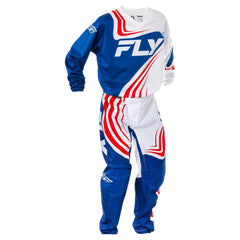 Fly Racing 2025 F-16 MX Jersey - RED WHT BLU