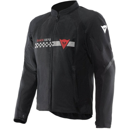 HEROSPHERE AIR TEX JACKET BLACK/WHITE STRIPES/RED