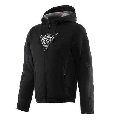 BOVISA SAFETY HOODIE FULL ZIP BLACK/WHITE