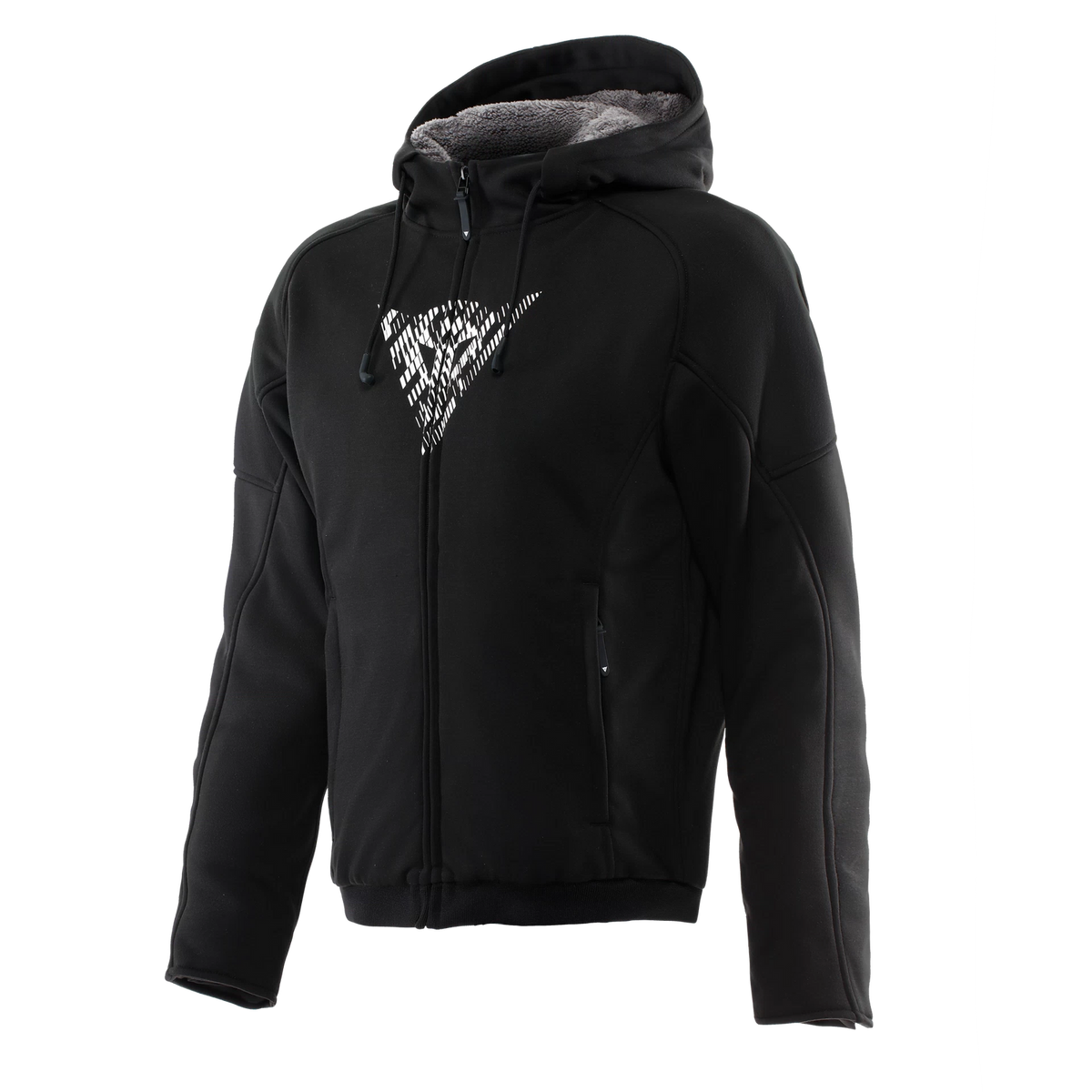 BOVISA SAFETY HOODIE FULL ZIP BLACK/WHITE
