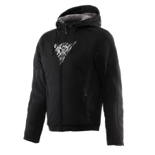 BOVISA SAFETY HOODIE FULL ZIP BLACK/WHITE