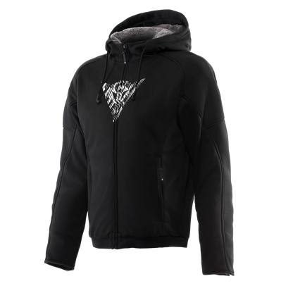 BOVISA SAFETY HOODIE FULL ZIP BLACK/WHITE