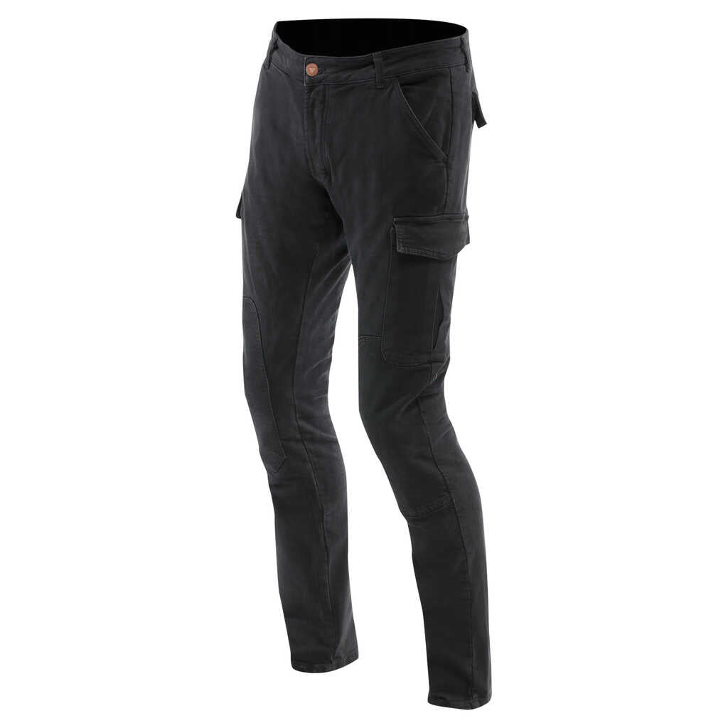 CARGO SLIM TAPERED PANTS BLACK