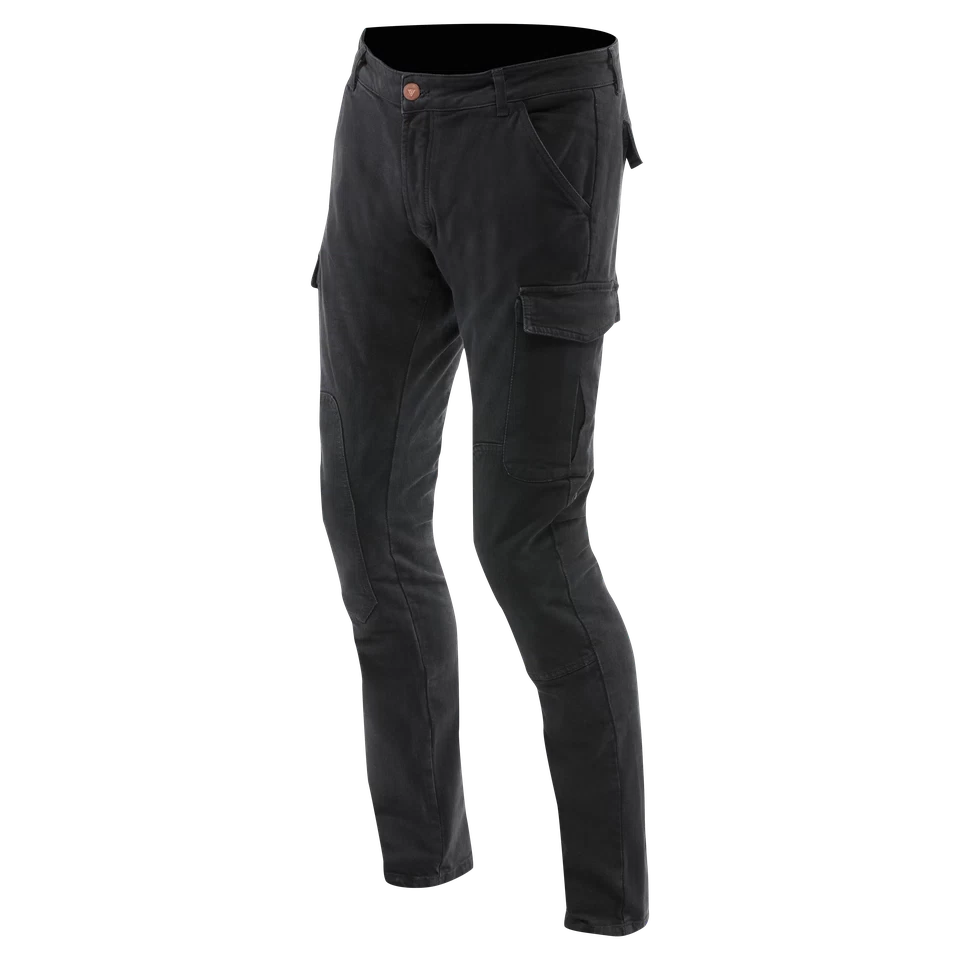 CARGO SLIM TAPERED PANTS BLACK