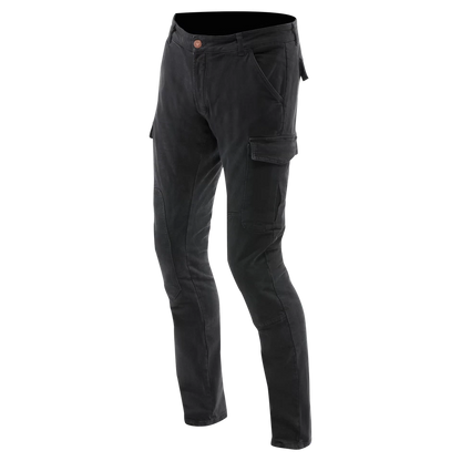 CARGO SLIM TAPERED PANTS BLACK