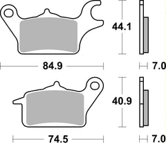 SBS FRICTION - Ceramic Front Scooter Brake Pads (SBS 925) - 216HF-