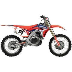 Motion Pro Decal, 4 Inch Oval, White on Blue