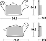 SBS FRICTION - Ceramic Front Scooter Brake Pads - 222HF-