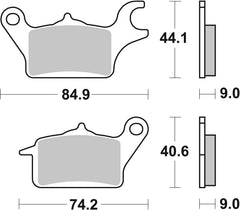 SBS FRICTION - Ceramic Front Scooter Brake Pads - 222HF-