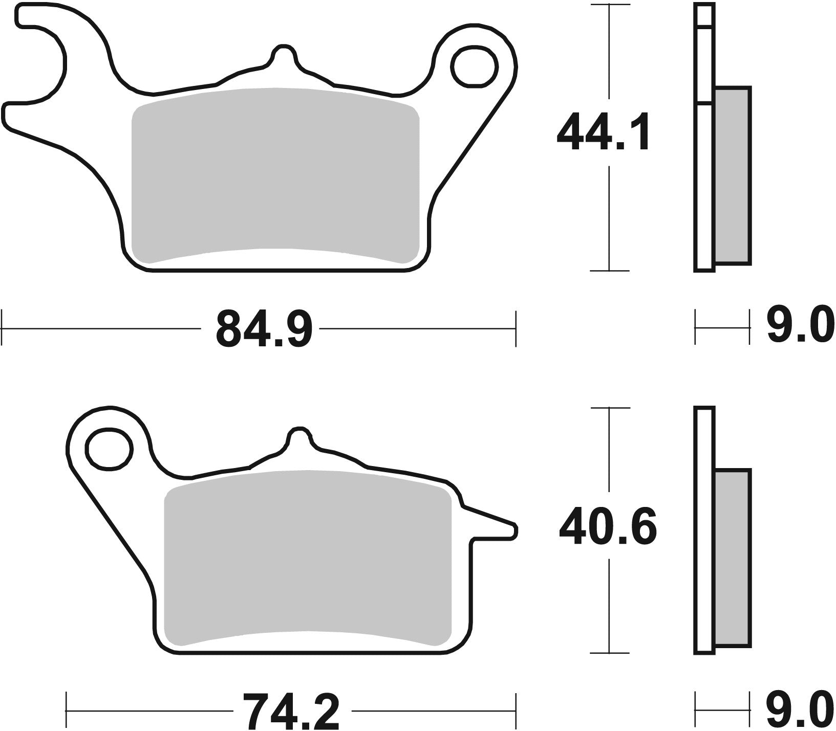 SBS FRICTION - Ceramic Front Scooter Brake Pads - 223HF-