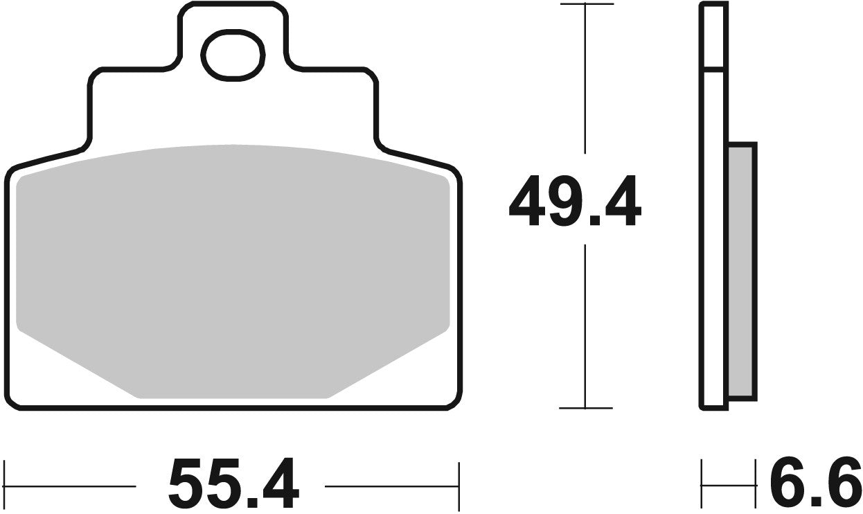 SBS FRICTION - Ceramic Front Scooter Brake Pads - 224HF-