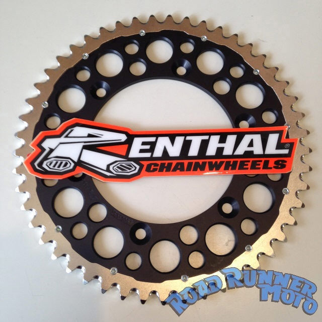RENTHAL TWINRING REAR SPROCKET BLK 48T (2240-520-48GPBK)