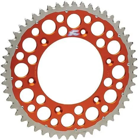 RENTHAL REAR SPROCKET MX ULTRALIGHT GROOVED ORG 51T (224U-520-51GPOR)