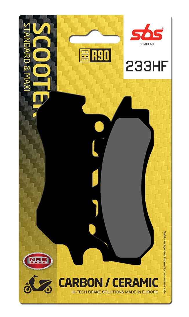 SBS FRICTION - Ceramic Front Scooter Brake Pads - 233HF-