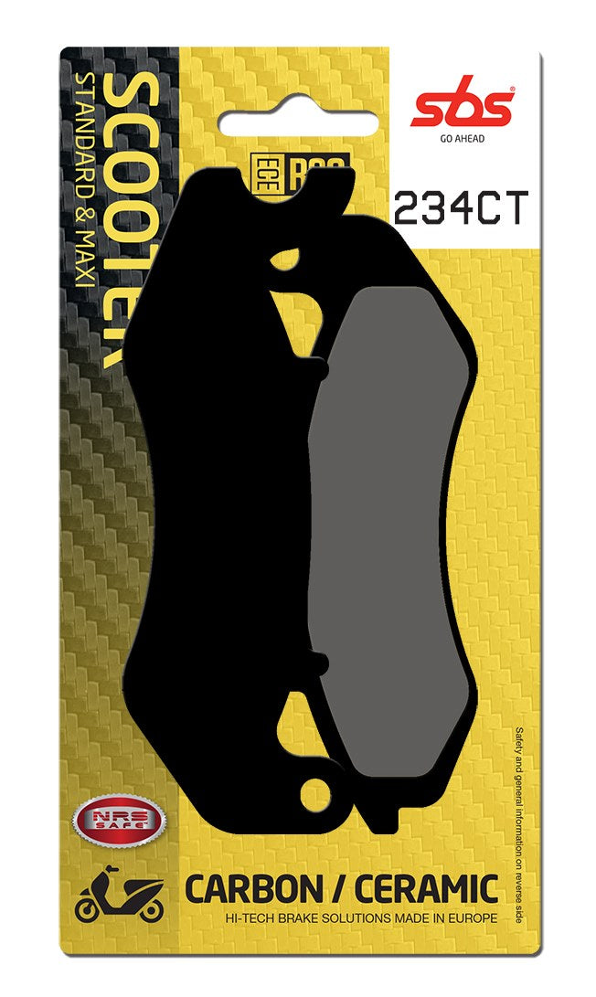 SBS FRICTION - Carbon Tech Front Scooter Brake Pads (SBS 968) - 234CT-
