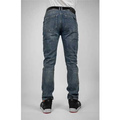 Bull-It 24 Mens Ajax Straight (aa) Regular - Steel Blu