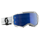 SCOTT Fury Goggle - white | blue chrome lens