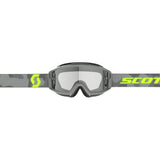 SCOTT Split OTG Goggle - light grey/neon yellow | clear lens