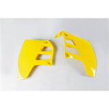 /UFO RADIATOR SHROUDS RM125 89-91 (YEL)