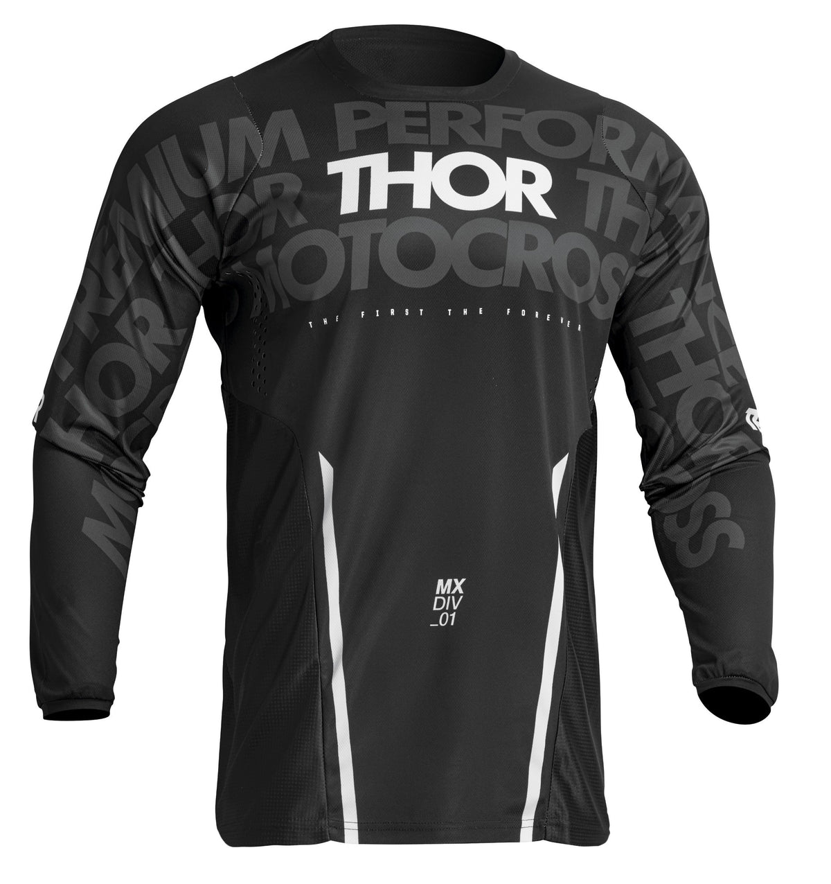 Pulse Jersey Mono Black/White SM – XL 2910-7100