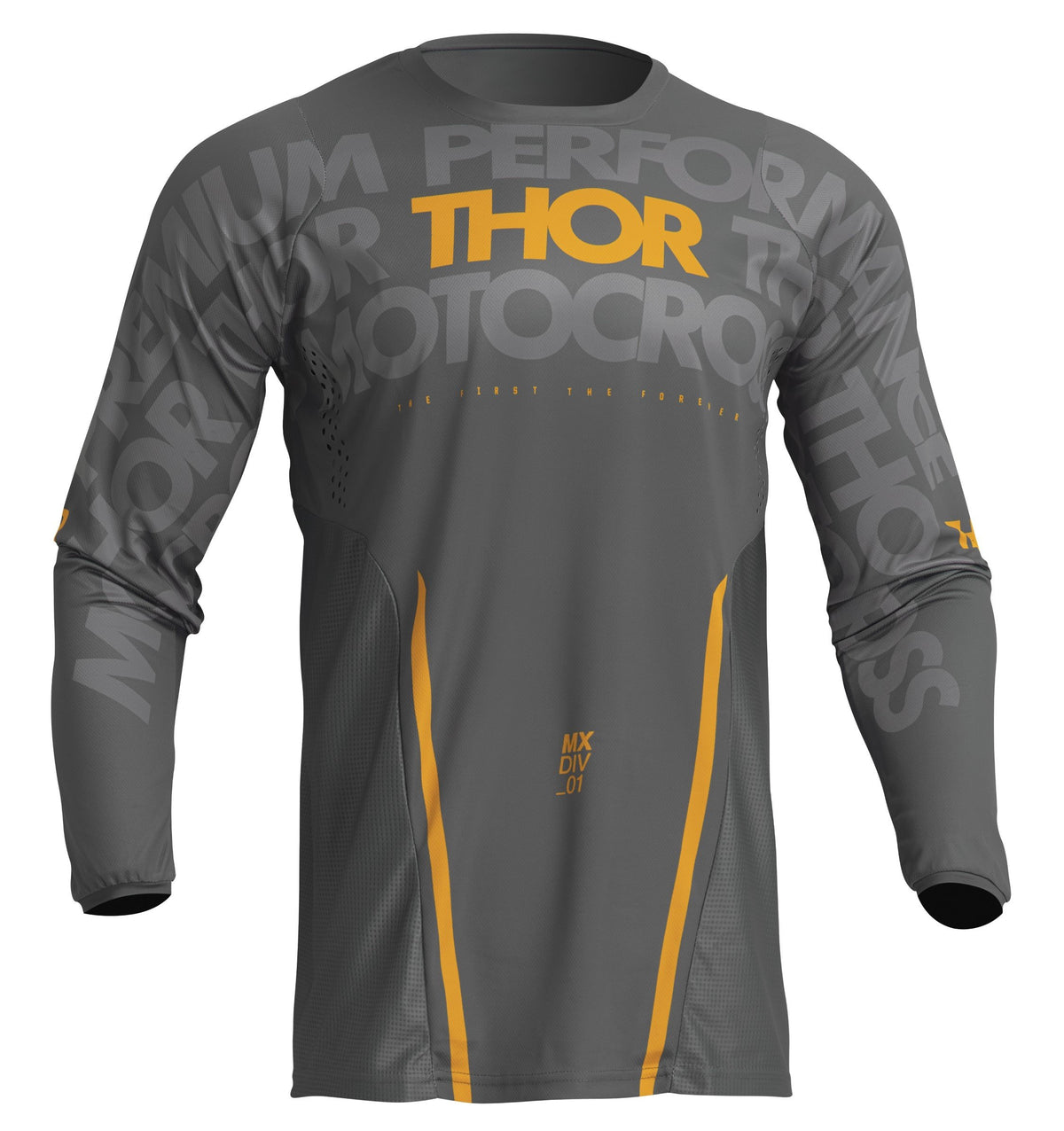 Pulse Jersey Mono Gray/Yellow SM – M 2910-7104
