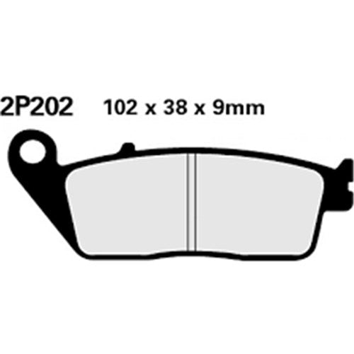 Nissin Brake Pads 2P-202 ST SINT