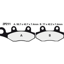 Nissin Brake Pads 2P-211 NS
