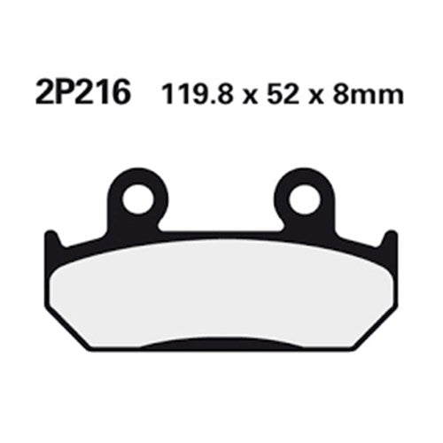 Nissin Brake Pads 2P-216 NS