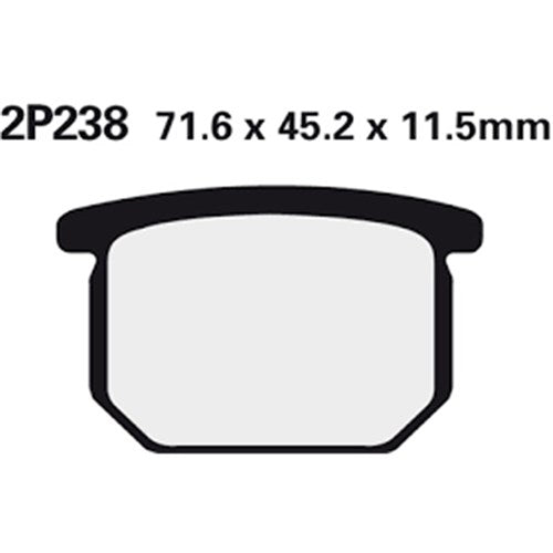 Nissin Brake Pads 2P-238 NS/SS
