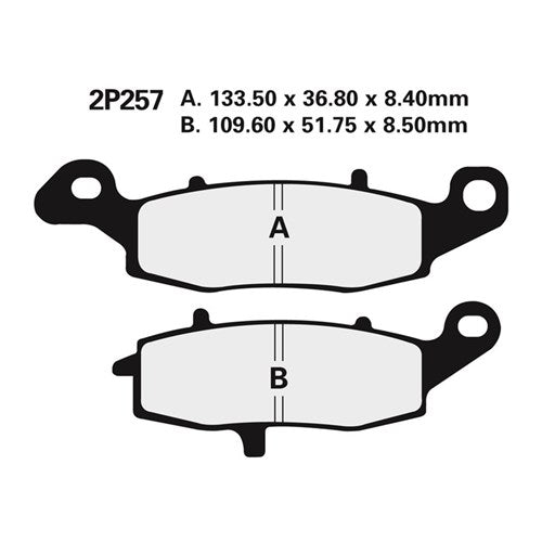 Nissin Brake Pads 2P-257 NS/SS
