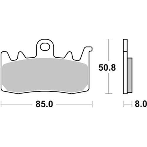 Nissin Brake Pads 2P-370 ST SINT