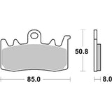 NISSIN BRAKE PADS 2P-370 ST SINT