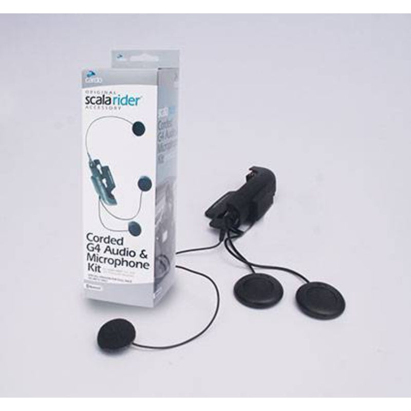 CARDO AUDIO/MIC KIT W/CORDED MIC FOR G4