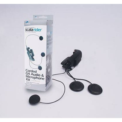 CARDO AUDIO/MIC KIT W/CORDED MIC FOR G4