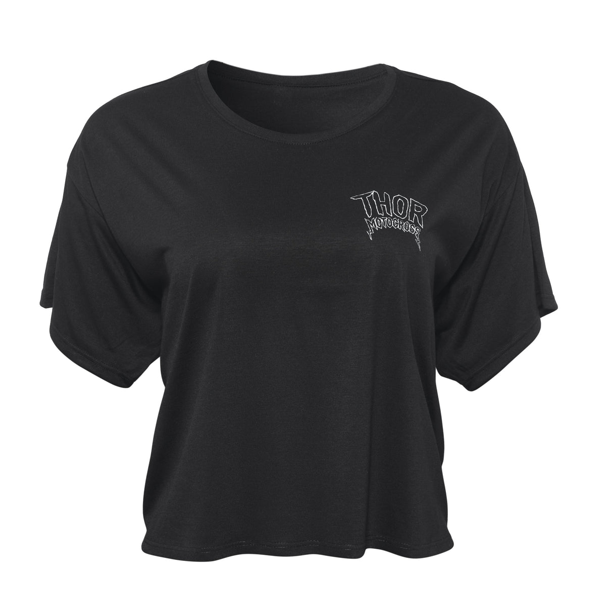 Tee Wmn Metal Crop Black – S 3031-4004
