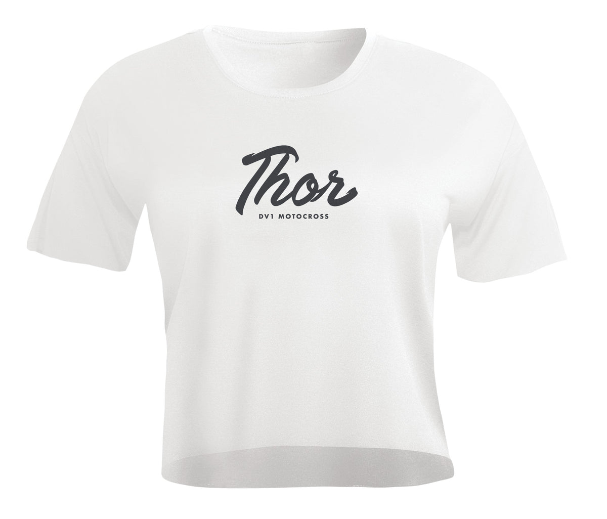 Tee Woman Script Crop White SM – S 3031-4098