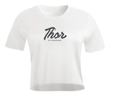Tee Woman Script Crop White SM – L 3031-4100