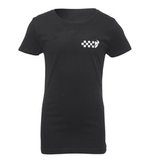 Tee Girls Checkers Black – XL 3032-3480