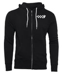 Fleece Checkers Zip Black – M 3050-5816