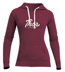 Fleece Woman Script Wine SM – L 3051-1193
