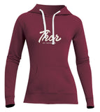 Fleece Woman Script Wine SM – L 3051-1193