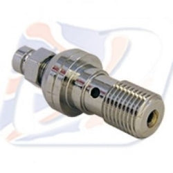 SINGLE DOMED HEAD BLEED BANJO BOLT M10 X 1 CHROME - 310100DC