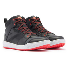 Dainese Suburb D-WP Shoes - BLK/WHT/RD-LAVA