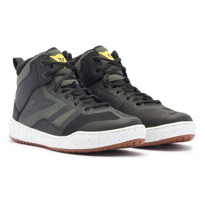 Dainese Suburb Air Shoes - BLK/WHT/ARMY-GN