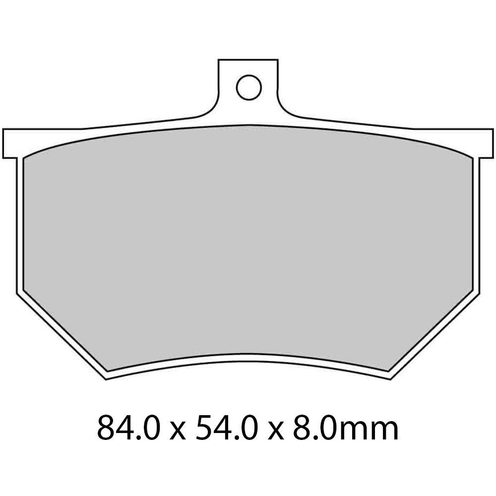 FERODO Disc Pad Set - FRP410 P Platinum Non Sintered Compound - 01-R410-P0