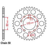 REAR SPROCKET - STEEL 43T 530P D/D - 32-438-43