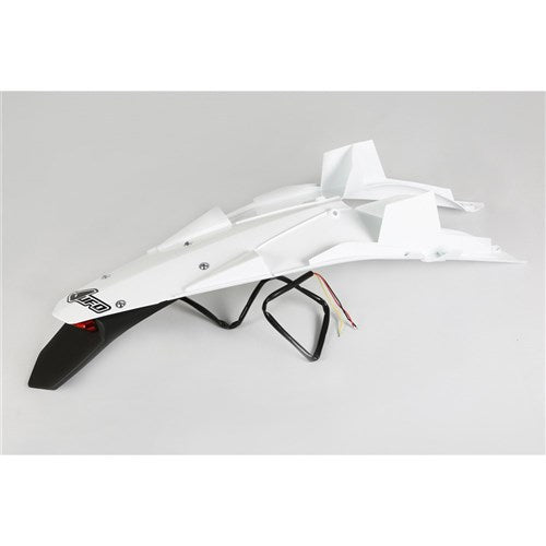 /UFO Husky Rear Fender W/LED T/Light TC449/TE449-511 11-13 (WHT)