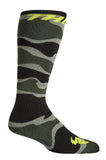 Sock Yth MX Camo Green/Acid 1-6 3431-0660